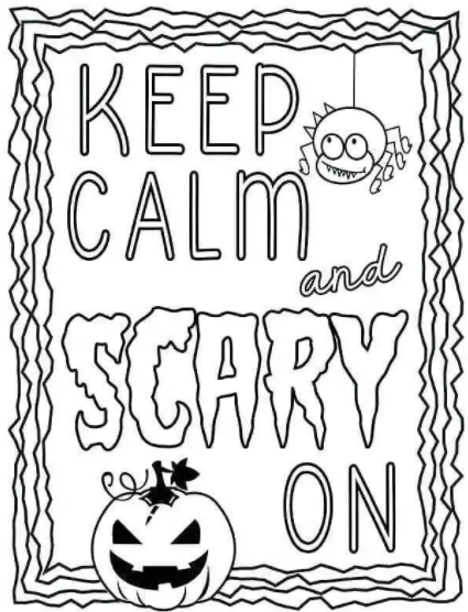 Printable October Coloring Pages PDF for Kids