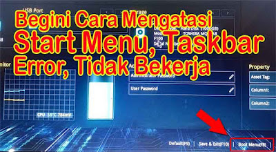 cara mengatasi start menu windows 10 tidak bisa dibuka atau error