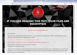 Admin Locker Ransomware site