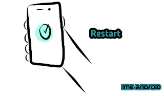 Restart smartphone mengatasi WhatsApp