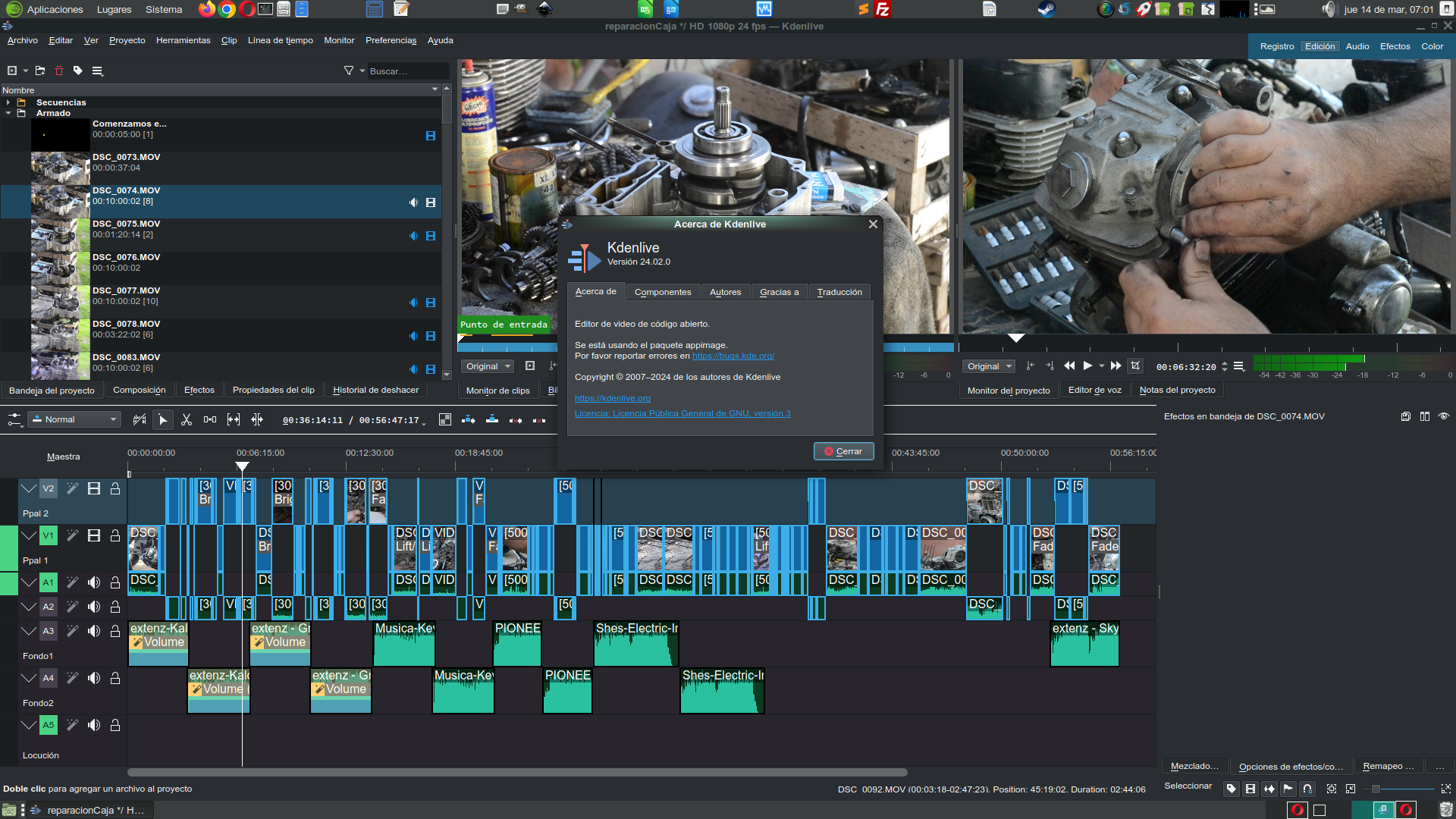 Kdenlive: Editor de vídeo open source totalmente gratuito.