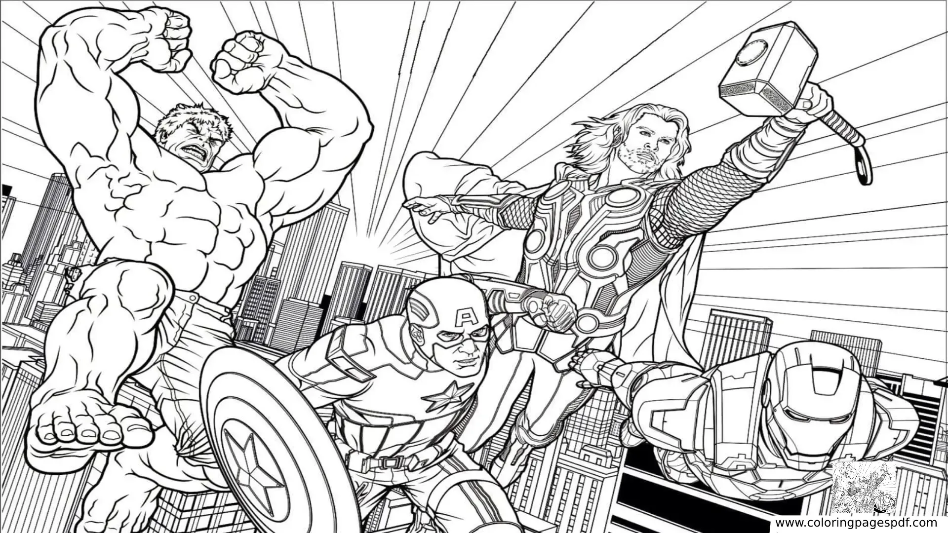 Marvel Coloring Pages For Adults