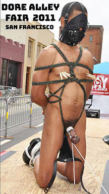 Rope bondage, nipple and cock torture