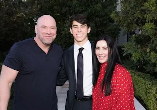 Dana White with his wife Anne & their elder son White III