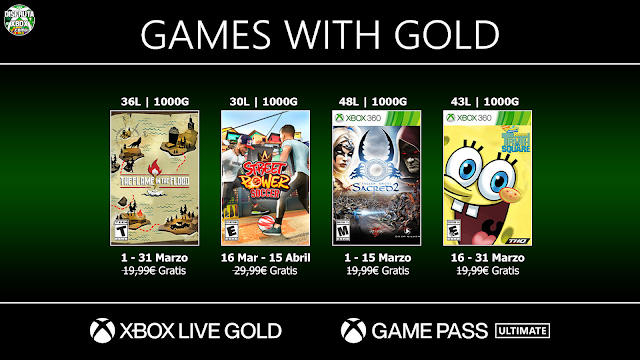 Juegos con Gold (Marzo 2022) #GWG