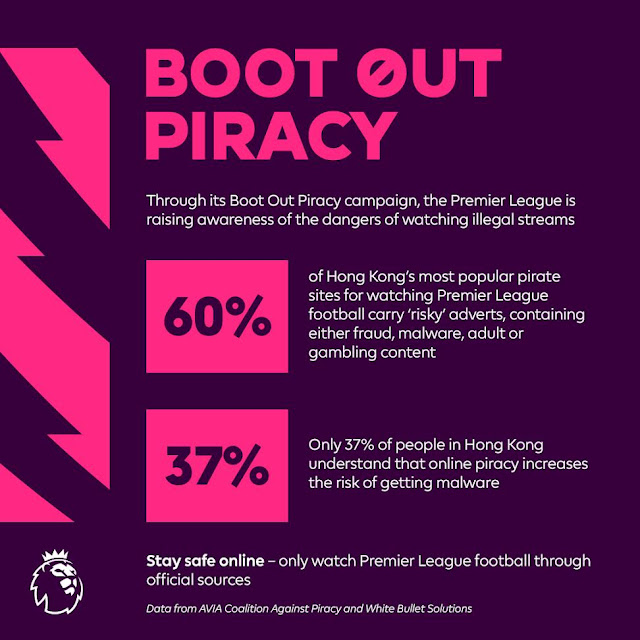 Premier League stars come together for latest phase of Boot Out Piracy.