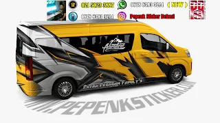 Mobil,toyota hiace,sticker mobil,Cutting Sticker Bekasi,sticker mobil bekasi,jakarta,Bekasi,