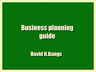 Business planning guide