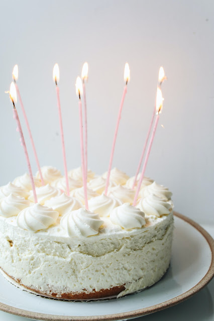 White Vennila Shine Cake