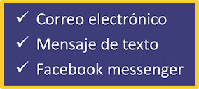 Correo Electrónico, Mensaje de Texto y Facebook Messenger