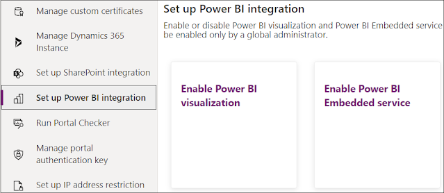 PowerApps portal PowerBI integration