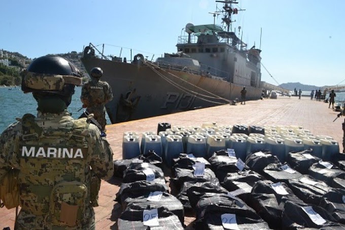 Secretaría de Marina incauta más de una tonelada y media de cocaína en Acapulco, Guerrero