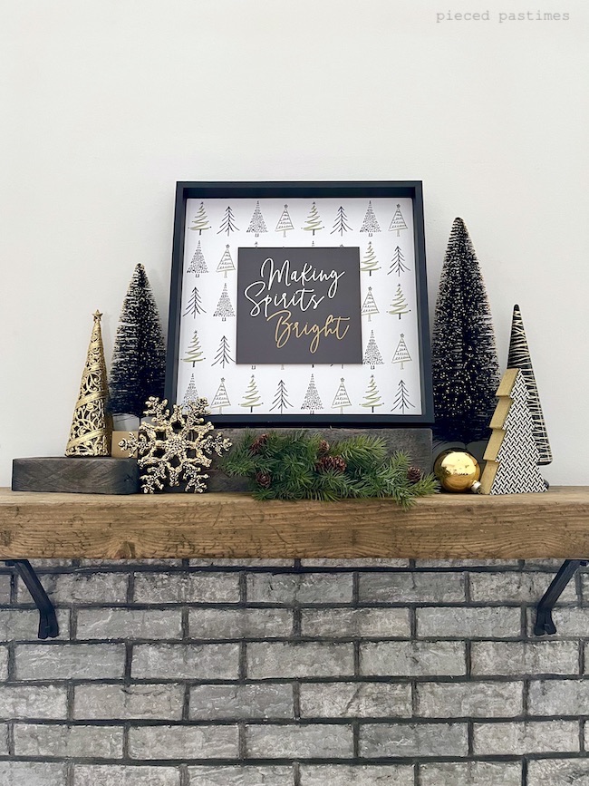 Christmas Mantel at Pieced Pastimes