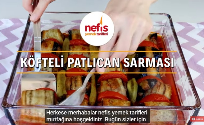 Köfteli Patlıcan Sarması Tarifi