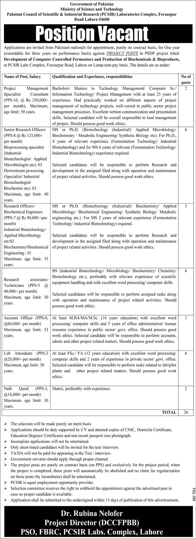 Ministry of Science & Technology MOST Latest  Govt Jobs 2021