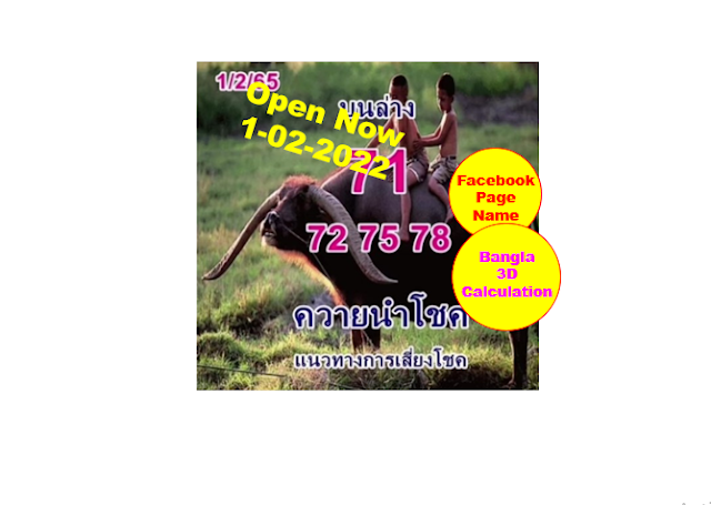 Game Open Thai Lottery VIP paper 1/02/2022 thai lottery today | thailand lottery result 2022 | 1-2-2022 Thailand Lottery Buffalo Paper