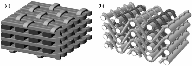 3-D woven structures