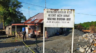 Pos Polisi di Gampong Manggi Aceh Barat Diduga Ditembak OTK