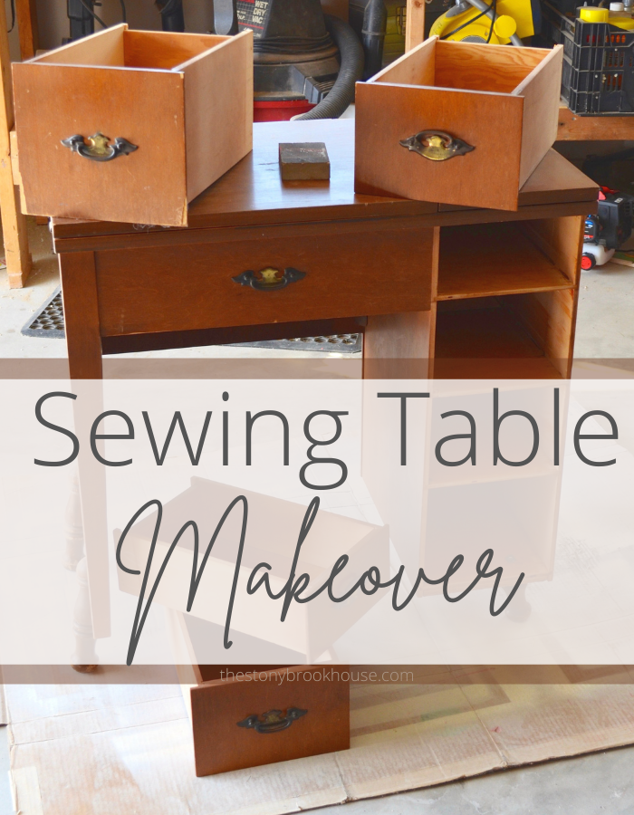 Sewing Table Makeover