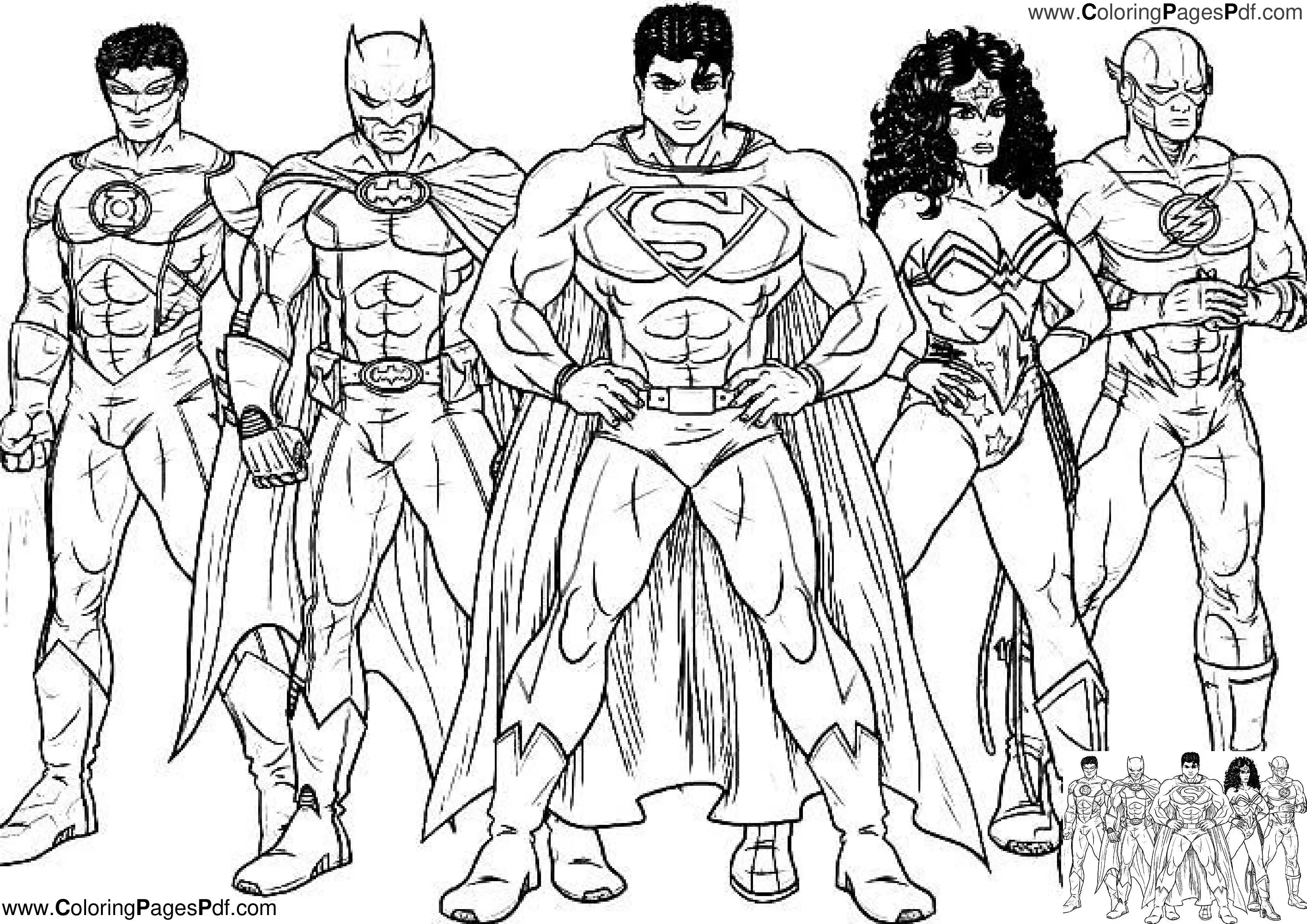 Printable superman coloring pages pdf