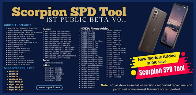 Scorpion SPD Tool V0.1 Release New Update Tool 2024