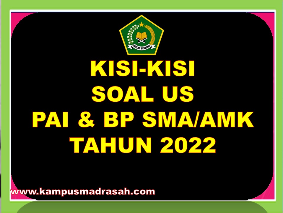 Kisi-kisi US PAI Dan BP SMA/SMK