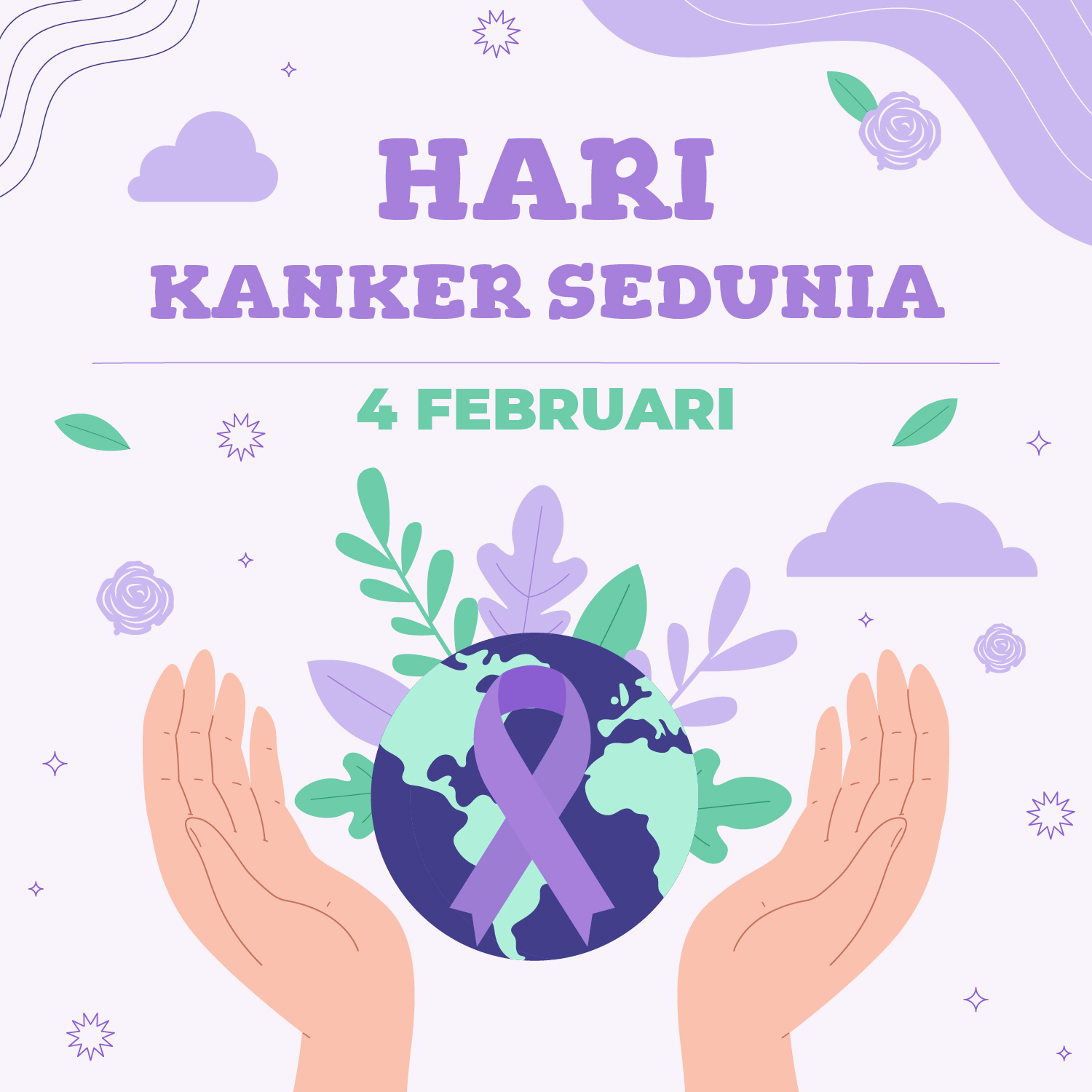 Poster Ucapan Hari Kanker Sedunia 2022
