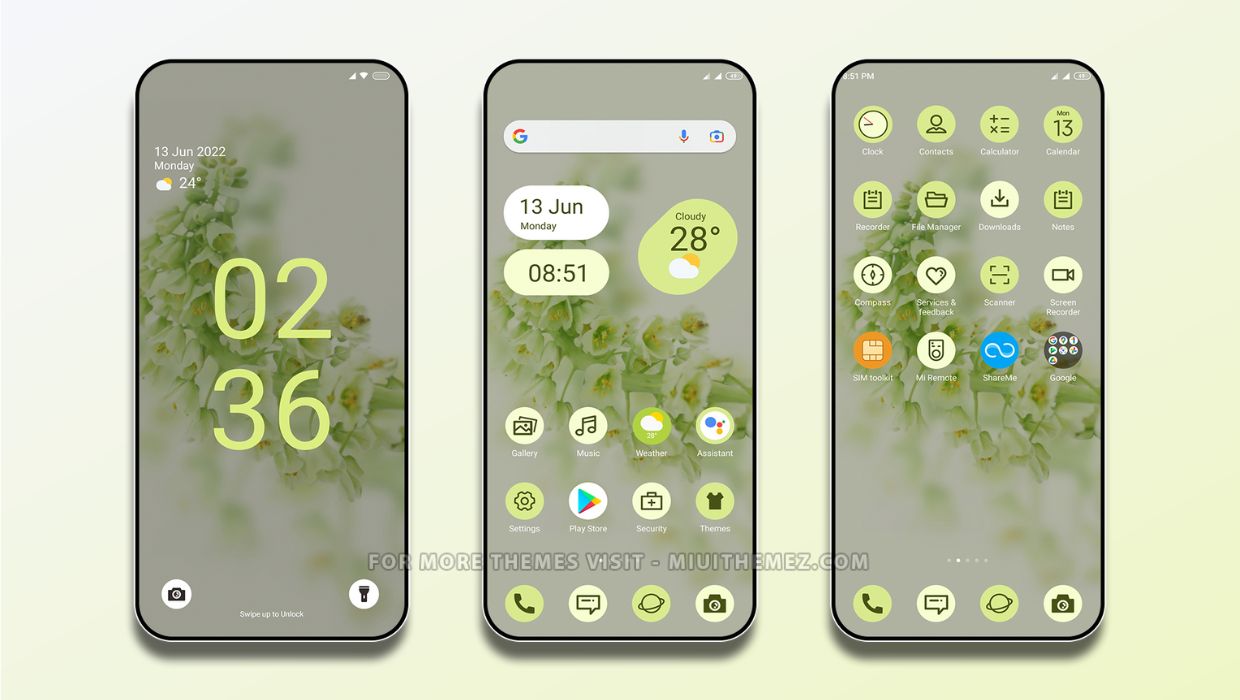 Android 12 Lemon MIUI Theme