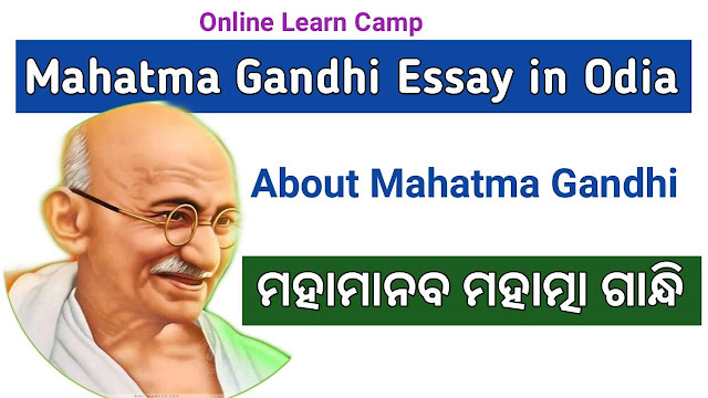 essay on gandhiji in odia