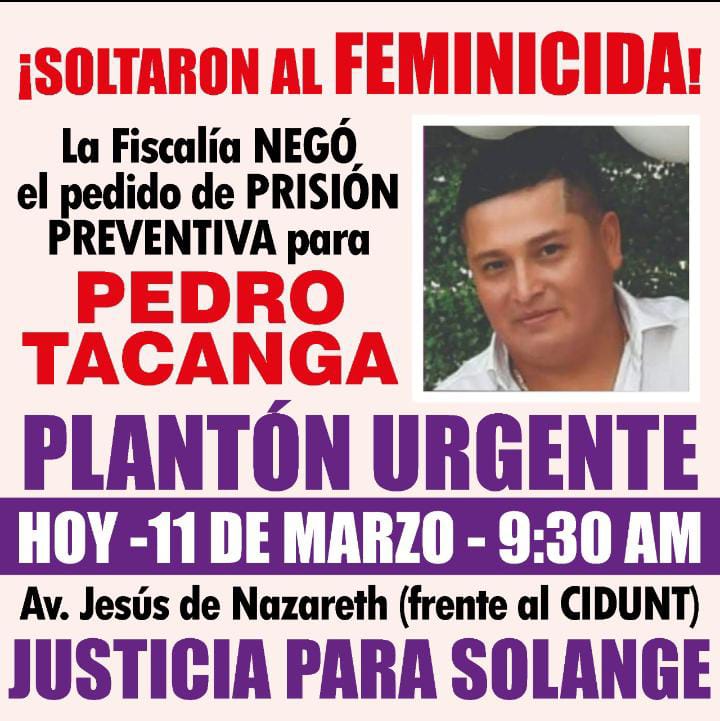 Denuncian a Pedro Tacanga como presunto agresor