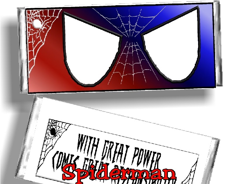 Printable Spiderman Candy Bar Wrapper