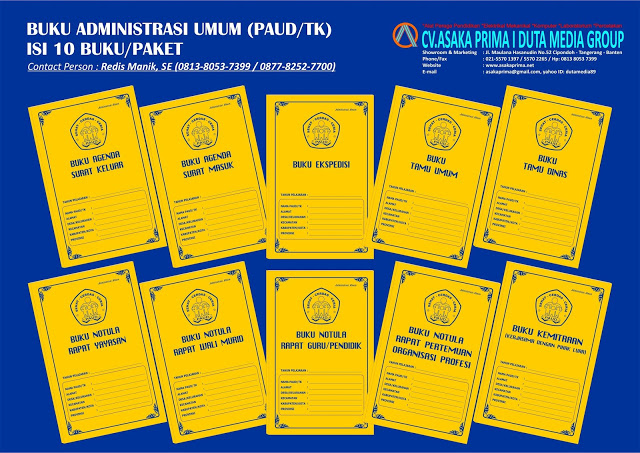 PAKET BUKU ADMINISTRASI PAUD BOP 2022 - BUKU INDUK SISWA PAUD K13 TERBARU 2022