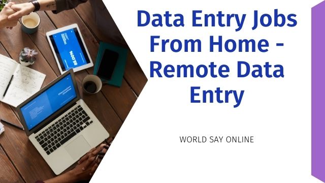 Data Entry Jobs From Home – Remote Data Entry