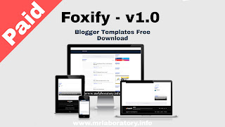 Foxify Premium Blogger Template Free Download 