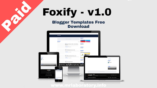 Foxify Premium Blogger Template Free Download