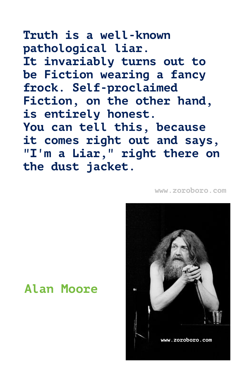 Alan Moore Quotes. Alan Moore V for Vendetta Quotes. Alan Moore Watchmen Quotes. Alan Moore Books/Movies Quotes. Alan Moore Quotes