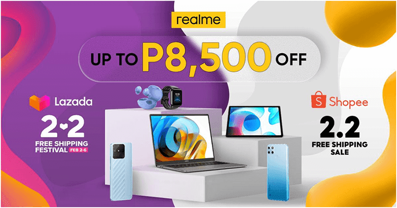 realme announces Shopee and Lazada 2.2 deals