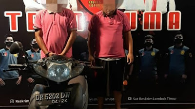 Tim Puma Polres Lotim Tangkap Dua Pelaku Pencurian Asal Lombok Tengah