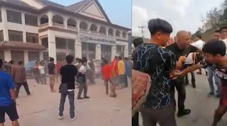 The Chinese who beat the Lao people were released, the victims are still in prison  A group of about 10 Chinese drivers used batons to beat a Lao truck driver in Ban Nahom, Nafu district, Oudomxay province, on March 2, 2022, so badly injured that he was taken to a nearby hospital.  " The Lao man who was beaten by the Chinese is in a lot of pain. Oh, now his left eye is not very good. He was beaten with a stick. When he was sick, he could not move . ”  The driver added that a group of Chinese drivers who had beaten a Lao man were later beaten by a group of Lao drivers near the Boten International Checkpoint and detained by authorities on the same day, some of whom remain in custody. The group of Chinese drivers who beat the Lao people who were arrested heard that they had been released because their employers had taken out bail.  Another Lao driver who was aware of the incident also told RFA that a group of Chinese drivers who had beaten the arrested Lao had been released by the authorities but did not know if they were still in Laos.  " Now the Chinese have let him go and paid the Lao police. Only this Lao person violated it and he was very sick. He went to the ICU. ”  RFA tried to contact the families of the seriously injured driver for further information but could not be reached for comment. However, a Lao intellectual who witnessed the incident in a video clip on social media questioned the actions of the police chief on the day of the incident, why he did not immediately go in and help the Lao people who were being beaten by the Chinese.  " As far as we can see, the authorities should have a ban on driving. However, it is wrong to take action, no matter what you do with the wood," he said. ”  In the case of the Chinese beating of a Lao, a Lao legal expert said the perpetrator was guilty of attempted bodily harm, but not guilty of attempted murder. You do not know who is right and who is wrong, however, once the parties have concluded the case, the victim can sue.  " It is likely that bodily harm will fall into the category of causing bodily harm to another person. ”  Regarding the clash near Boten International Checkpoint, an official at the Luang Namtha Provincial Traffic Police Department said that initially the traffic police did not participate in the investigation, only reported the incident, and the details and progress in resolving the matter were not the fault of the police.  " We did not participate because this is an area police officer who is stationed in Boten. He did not participate in solving anything. We do not know. We only see pictures and see the news. ”  To find out more about the matter, RFA contacted the police officer at Boten International Checkpoint who was responsible for resolving the case, but he could not be reached for comment. Meanwhile, LCD and LS Co., Ltd., a Chinese company that provides freight services from the depot to Boten International Checkpoint, could not be reached for comment.  RFA also contacted the Chinese Embassy in Laos to inquire about the incident but could not be reached.  However, According to the words of calling an illuminated mind the head of department traffic Luangnamtha interviewed indicated initially on the pocket hit in Oudomxay and Luang Namtha on day 2, the newspaper's development today 4th March this is that Sofia's people that drove overtake a car in China would be to take a car to his left pump oils farmhouse home to Andover Chinese first rule, but his character drove off, leaving people not satisfied driving engine to the front, but he drove to the police'S many Chinese people to let him down by a car and then hit his. After the beating, the Chinese called the Chinese company and the Chinese company came in a car, beating the Lao people again. They then drove back to the Boten International Checkpoint, where they arrived at the customs checkpoint. Many of the Lao drivers were unhappy and surrounded the Chinese group.  In response to the Luang Namtha provincial traffic chief's statement, many Laotians commented on social media that it was not fair to the Lao driver who was beaten with a stick and to protect a group of Chinese drivers who beat the Lao man to death.
