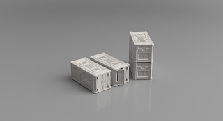 Tabletop Scifi modular Cargo containers - Main Image