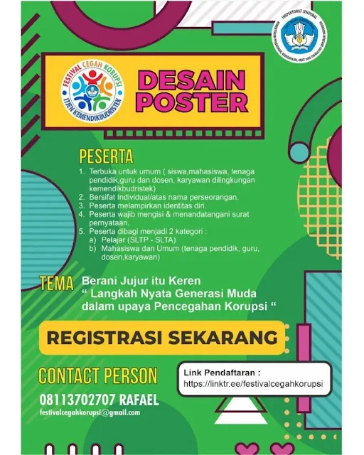 Festival Cegah Korupsi 2021 mengusung tema “Berani Jujur Itu Keren”