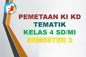 Pemetaan KI KD Tematik Kelas 4 SD/MI Semester 2 Tahun 2021-2022