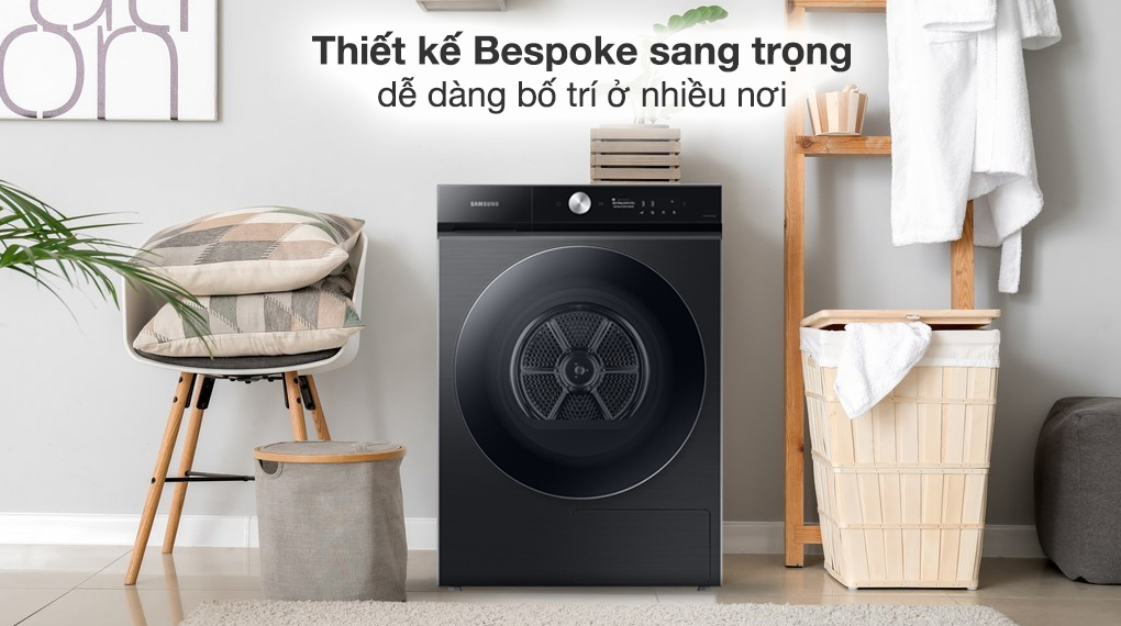 Máy sấy bơm nhiệt Samsung 17 kg DV17B9750CV/SV - Tổng quan thiết kế