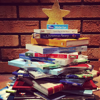 arbol libros navidad