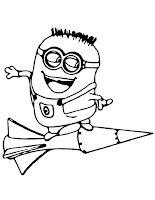 Bob minions coloring page