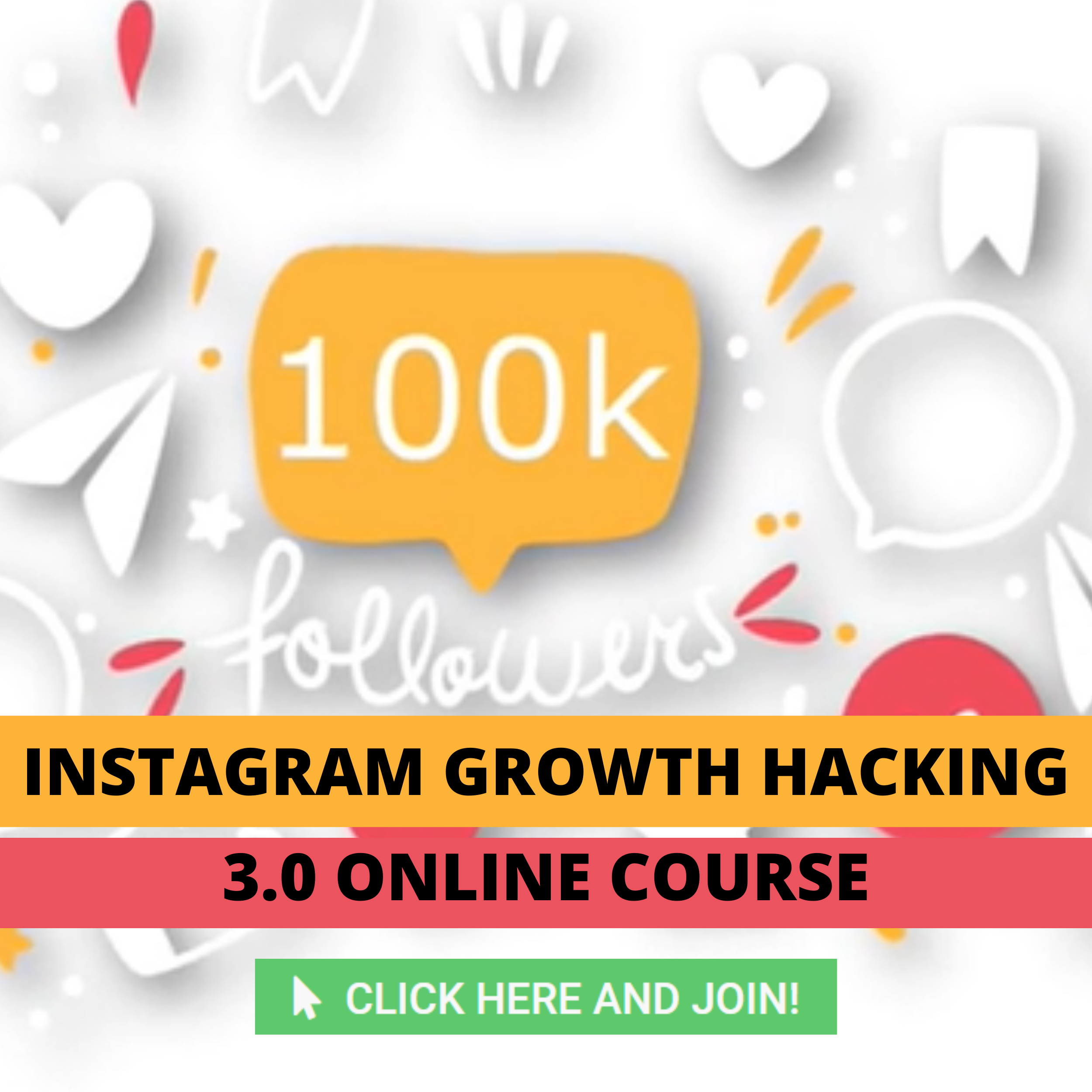 INSTAGRAM GROWTH HACKING 3.0 ONLINE COURSE HOW TO GAIN A POSITIVELY UNFAIR ADVANTAGE IN GETTING MORE INSTAGRAM FOLLOWERS