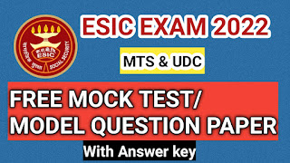 Esic model question paper