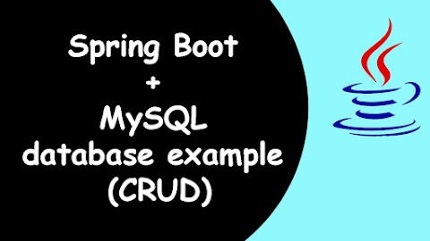 Spring Boot + MySQL database example (CRUD)