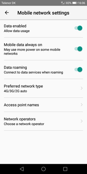 كيفية التبديل بين 3G4G Huawei Y5 Prime2018
