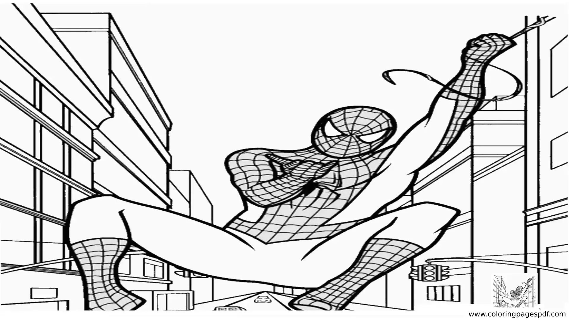 New Spider Man Coloring Pages